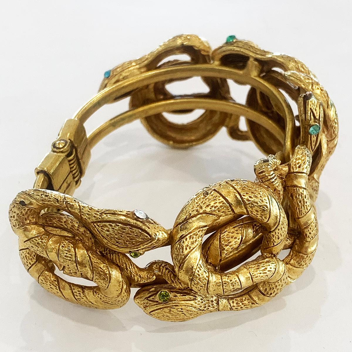 Women's Askew of London Egyptian Revival Snake Asp Bracelet