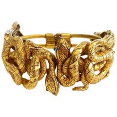 Askew of London Egyptian Revival Snake Asp Bracelet