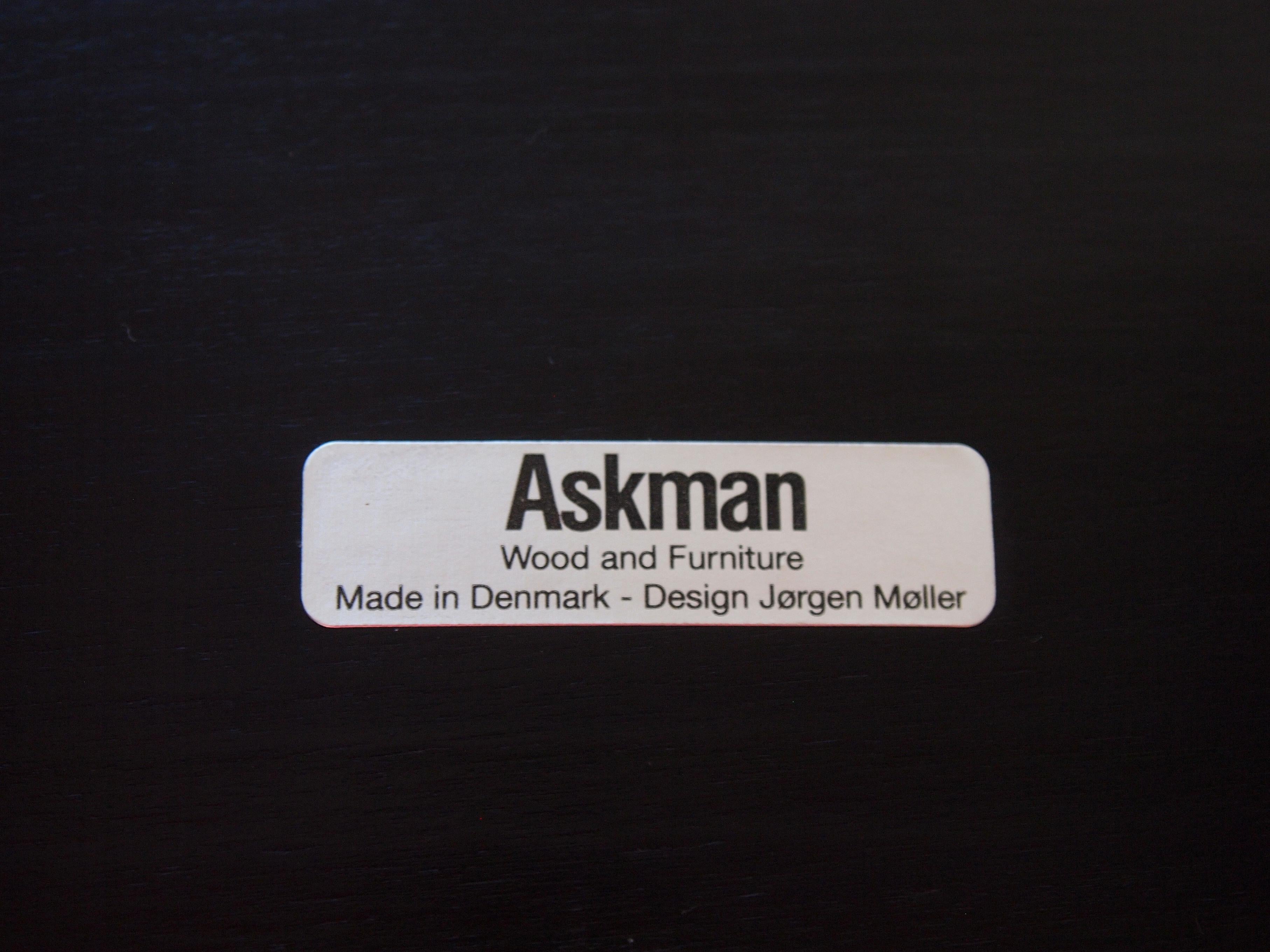 Askman Bent Wood M Taburet Stool by Jorgen Moller In Good Condition In San Francisco, CA