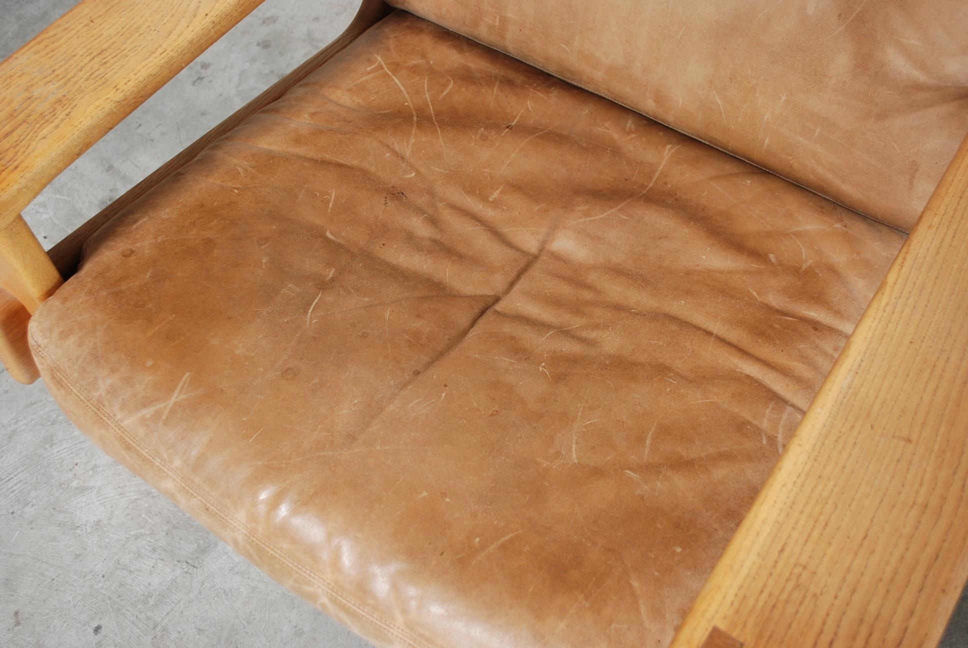 Asko Bonanza Armchair Brown Caramel Leather Chair Design Esko Pajamies 2