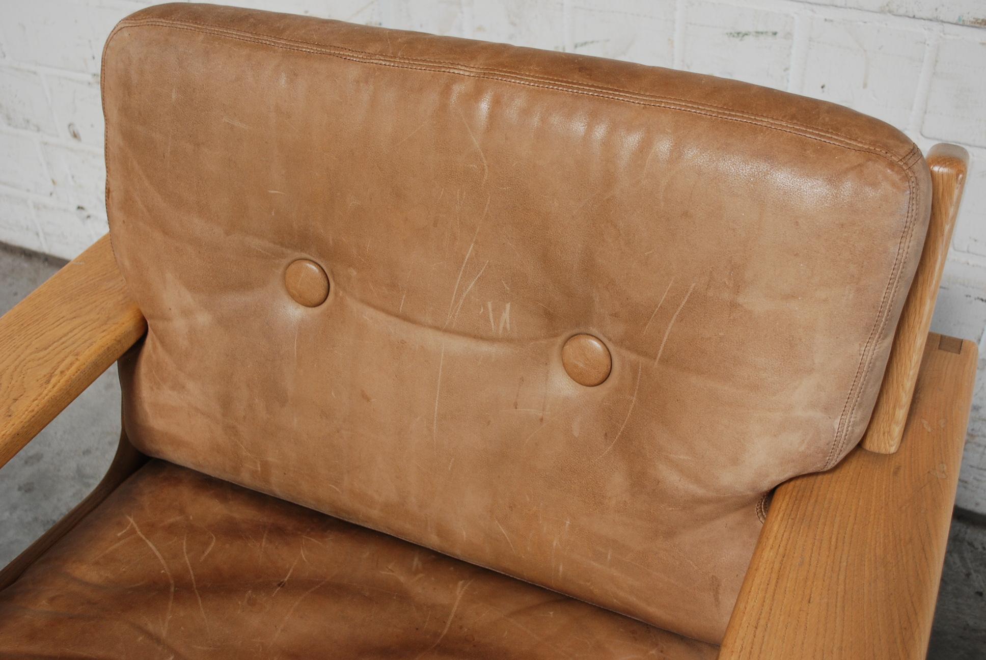 Asko Bonanza Armchair Brown Caramel Leather Chair Design Esko Pajamies 3