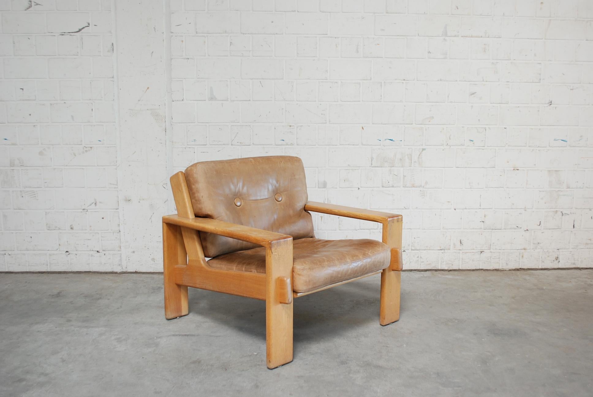 Asko Bonanza Armchair Brown Caramel Leather Chair Design Esko Pajamies 1