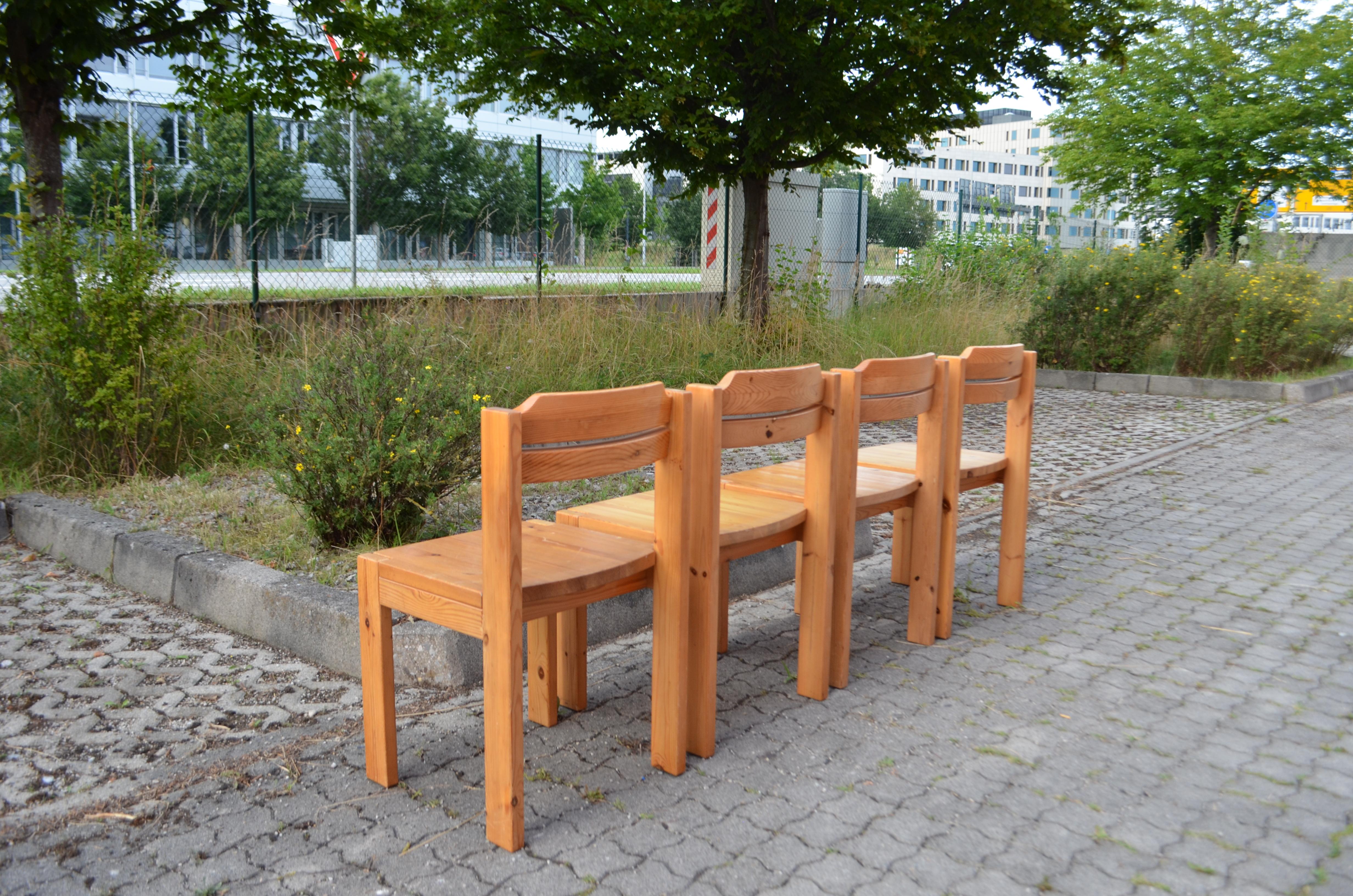 Esszimmerstuhl ASKO aus skandinavischem Kiefernholz Ilmari Tapiovaara, 4er-Set im Angebot 11