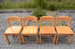 Sedia da pranzo Asko in pino scandinavo Ilmari Tapiovaara, set da 4