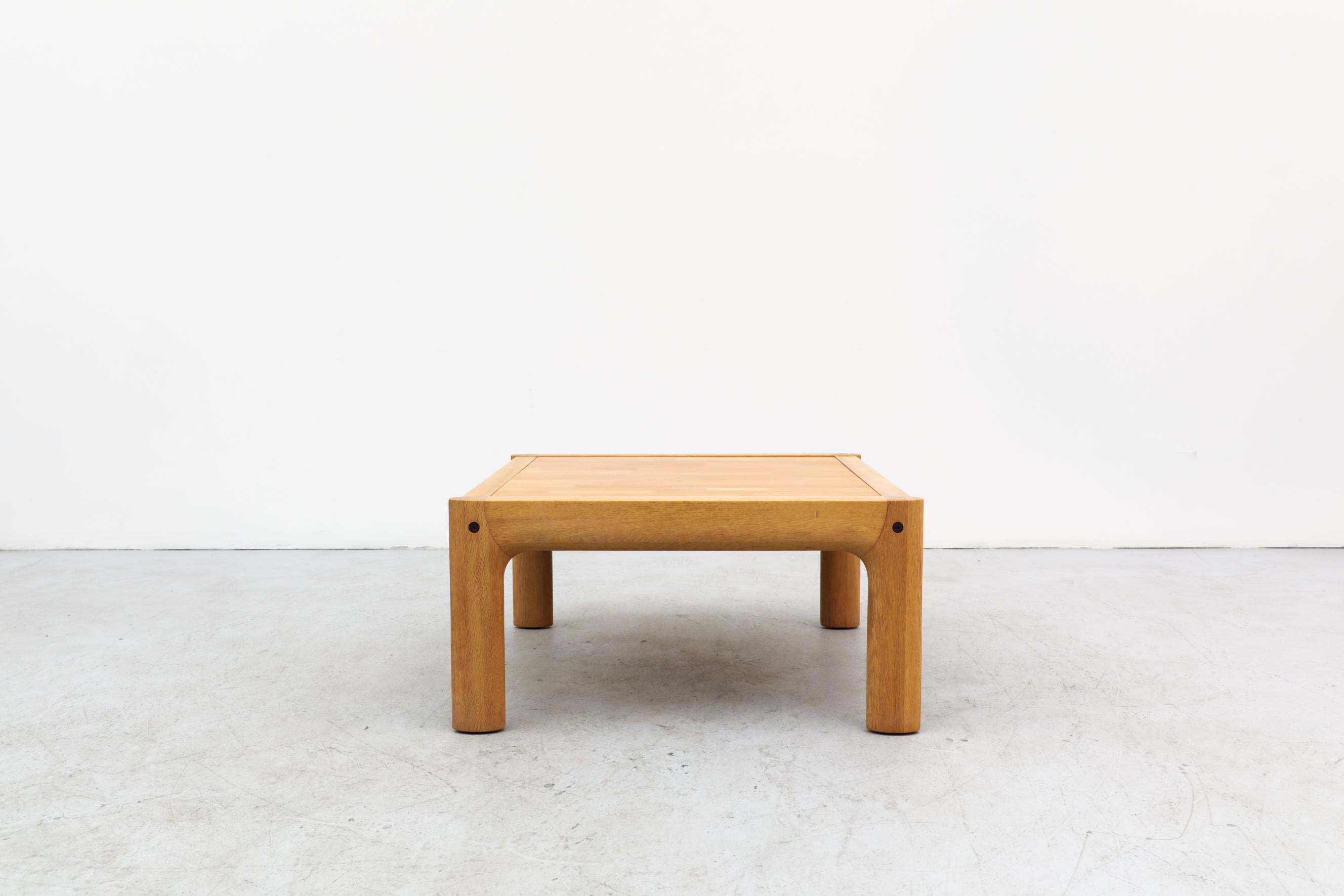 Finnish Asko Oak Coffee Table with Inset Top