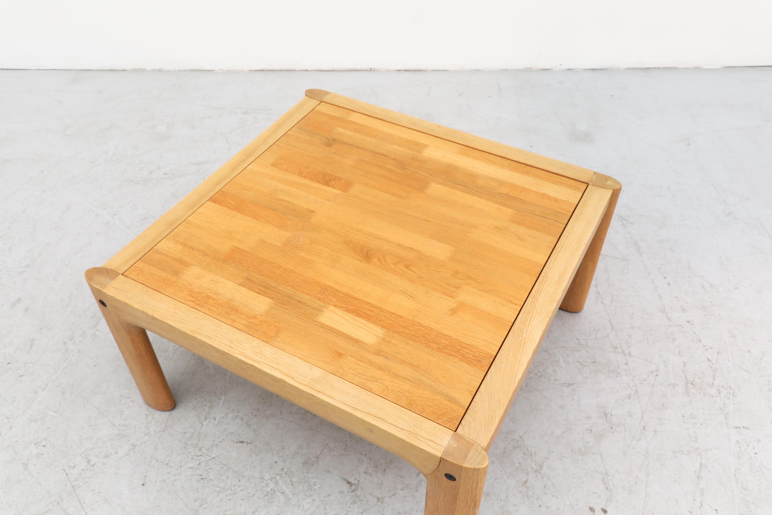 Asko Oak Coffee Table with Inset Top 1