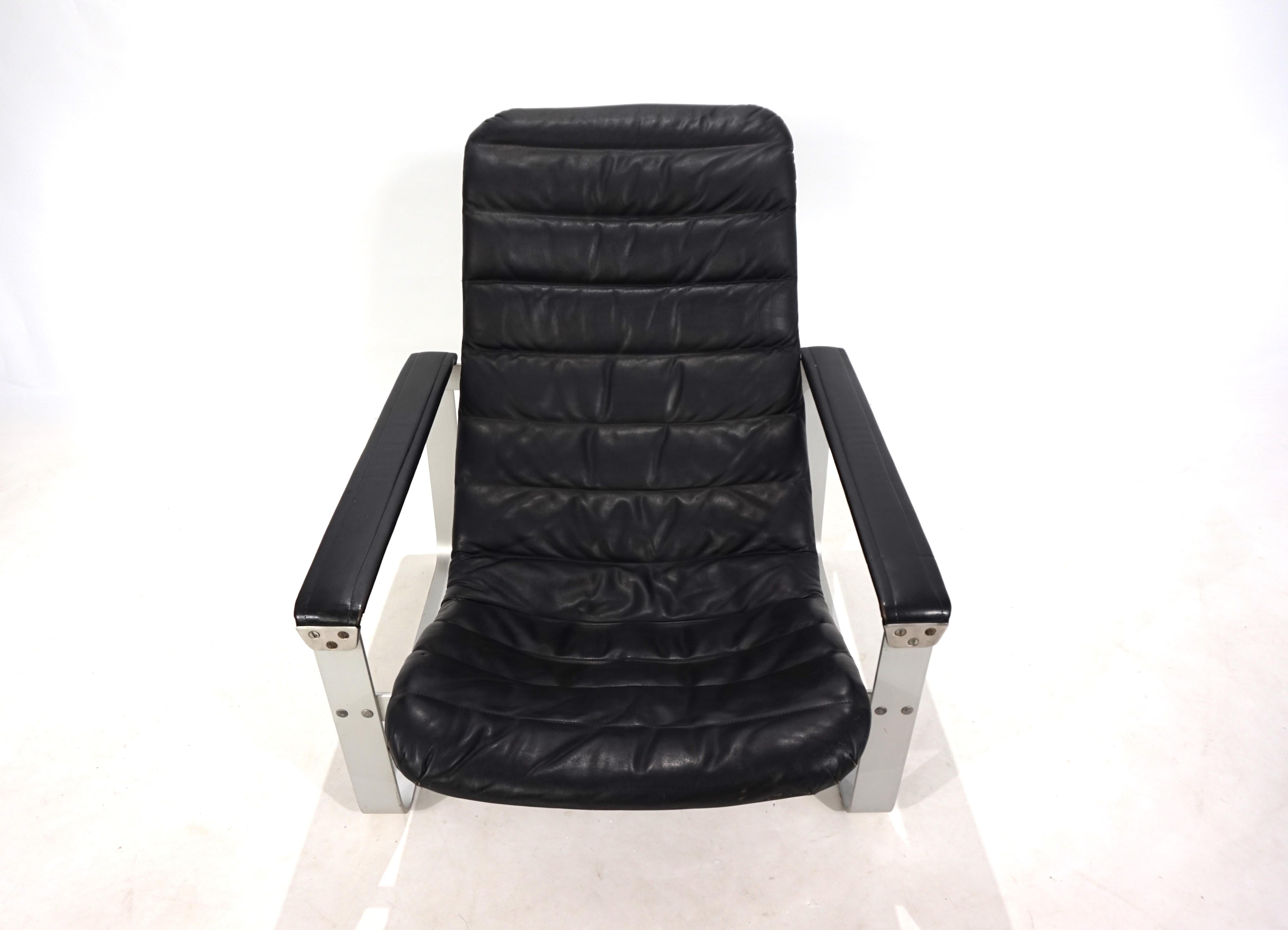 Sillón de cuero Asko Pulkka de Ilmari Lappalainen, 1960 en venta 4