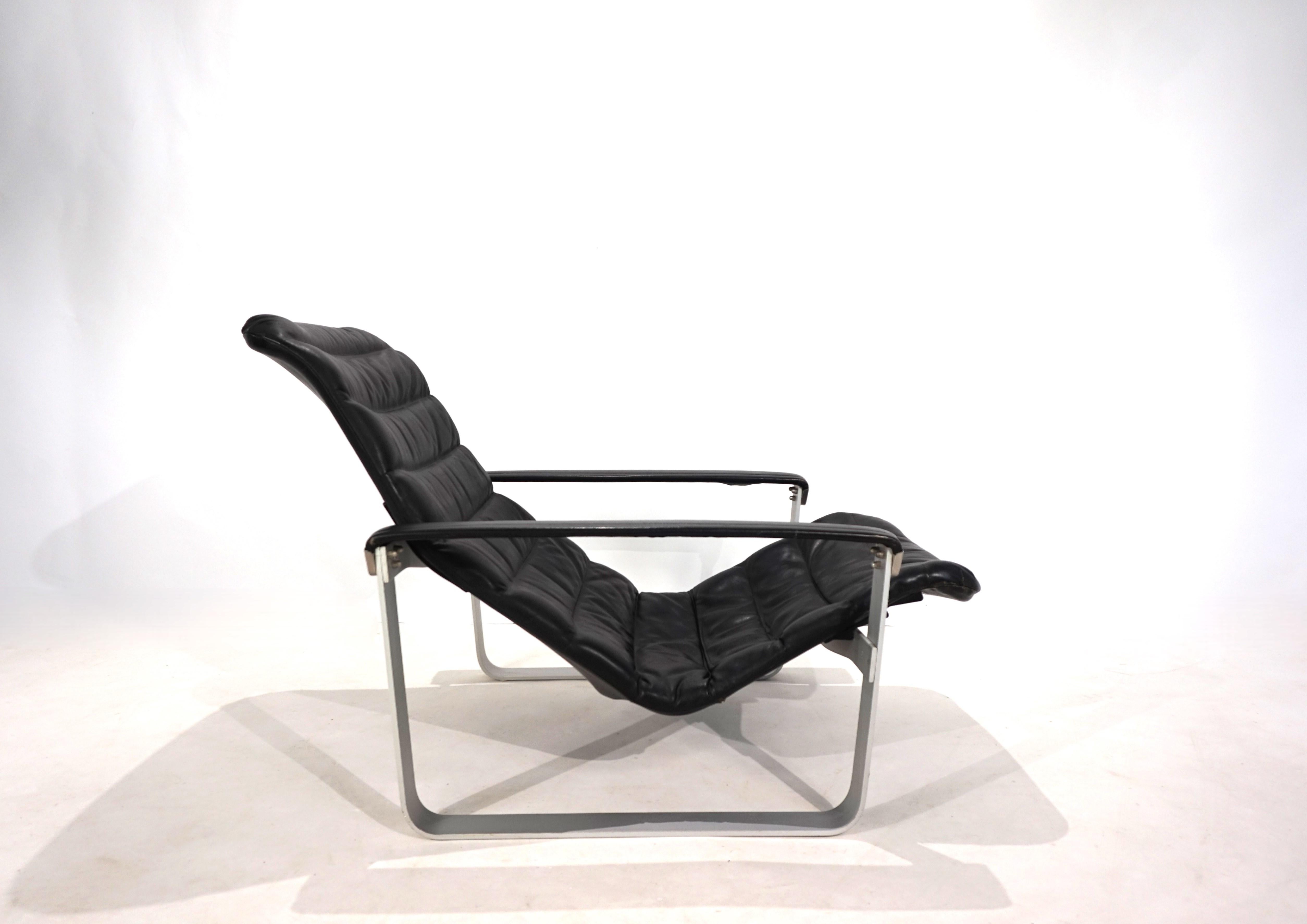 Sillón de cuero Asko Pulkka de Ilmari Lappalainen, 1960 en venta 8