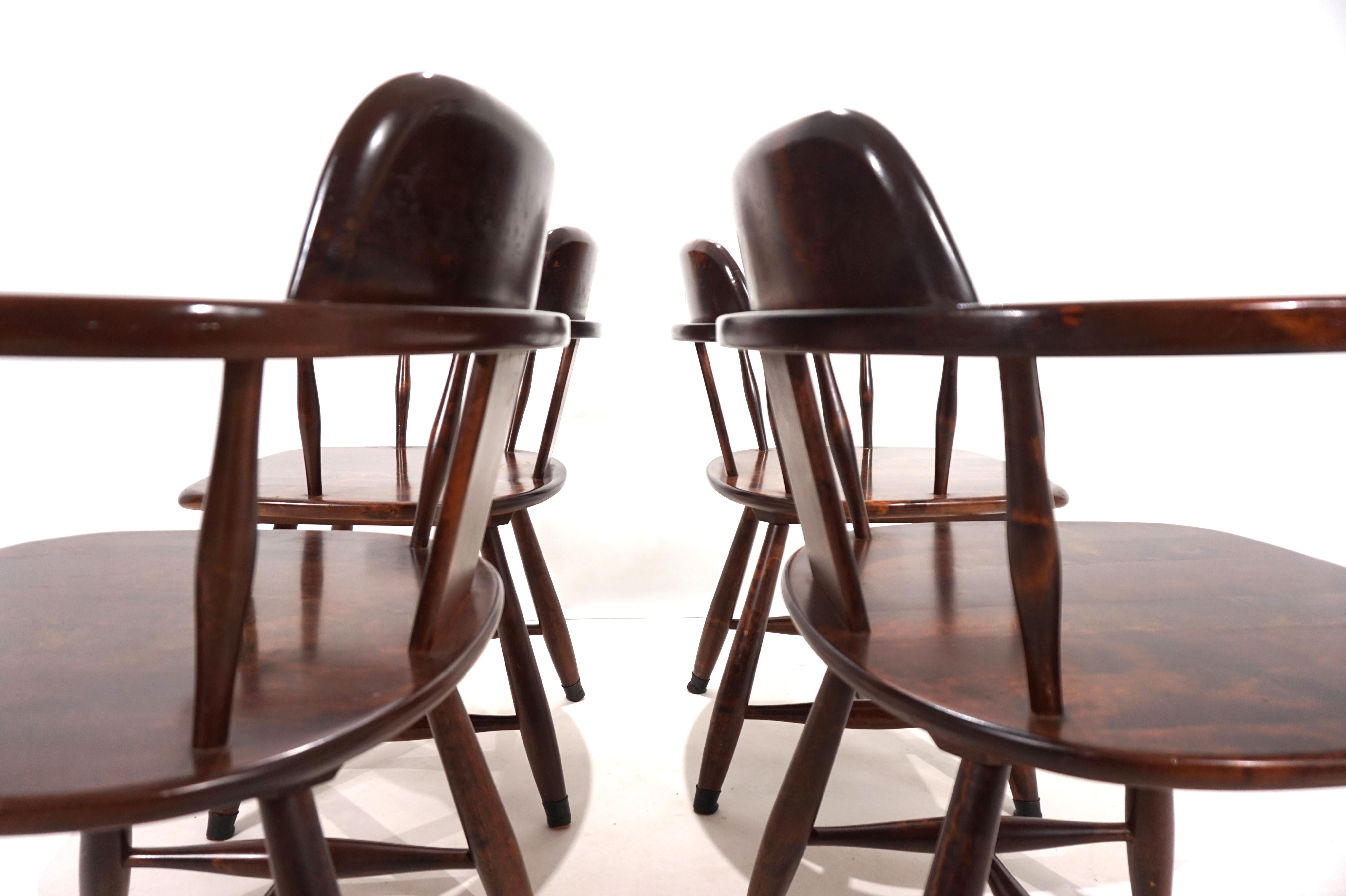 Asko set of 4 dining chairs, 1970 im Angebot 5