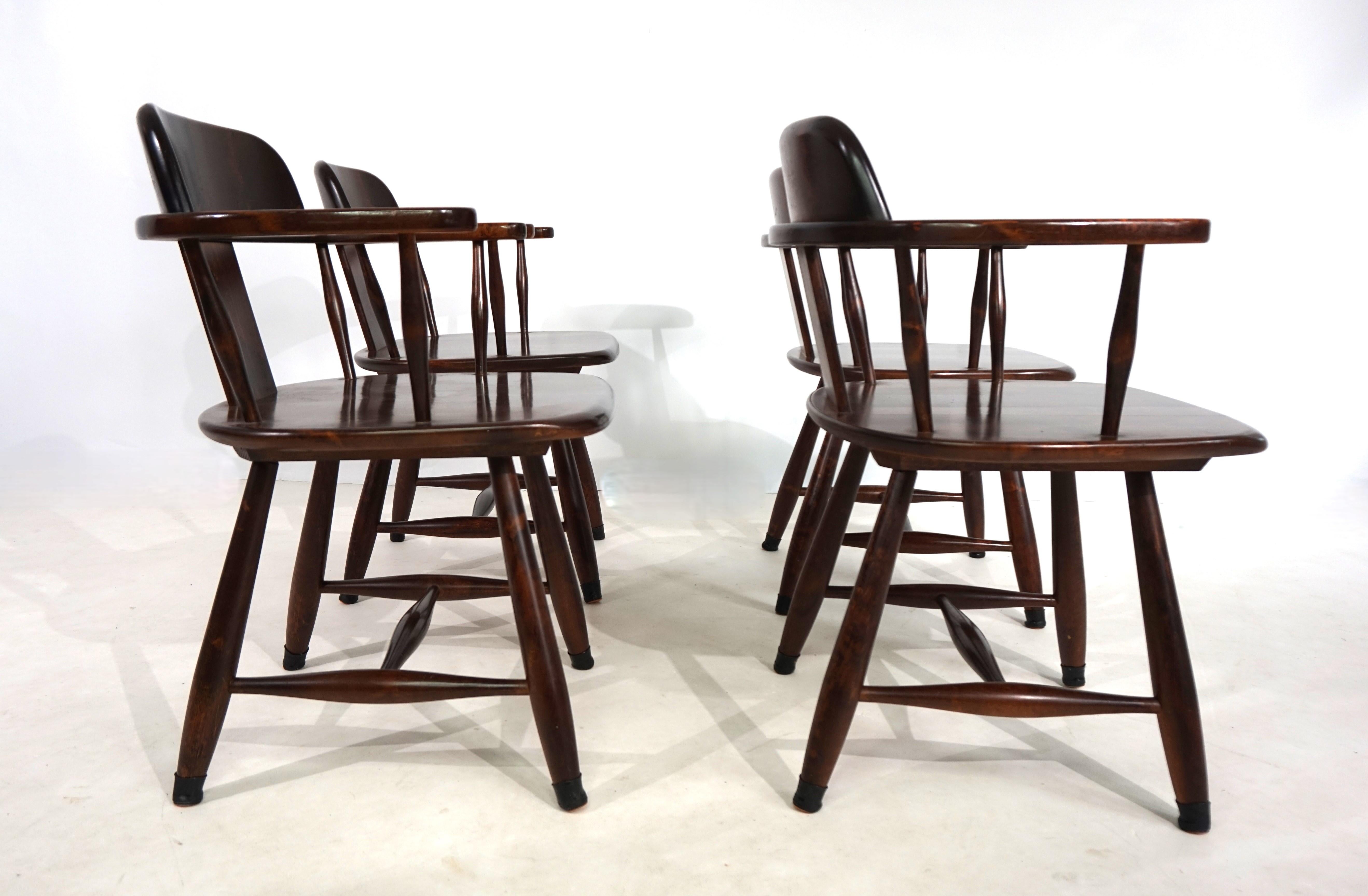 Asko set of 4 dining chairs, 1970 im Angebot 7