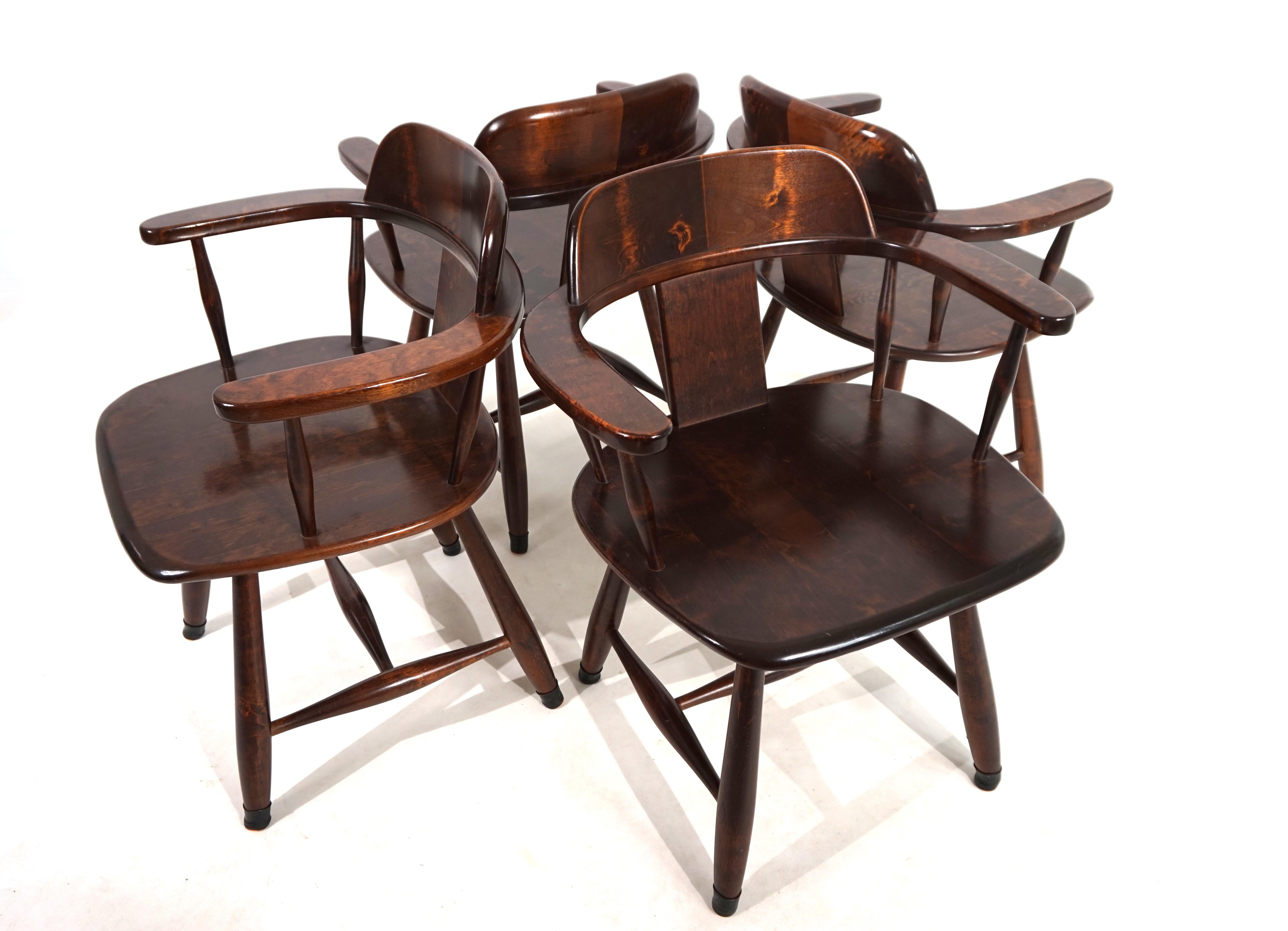 Asko set of 4 dining chairs, 1970 (Moderne der Mitte des Jahrhunderts) im Angebot