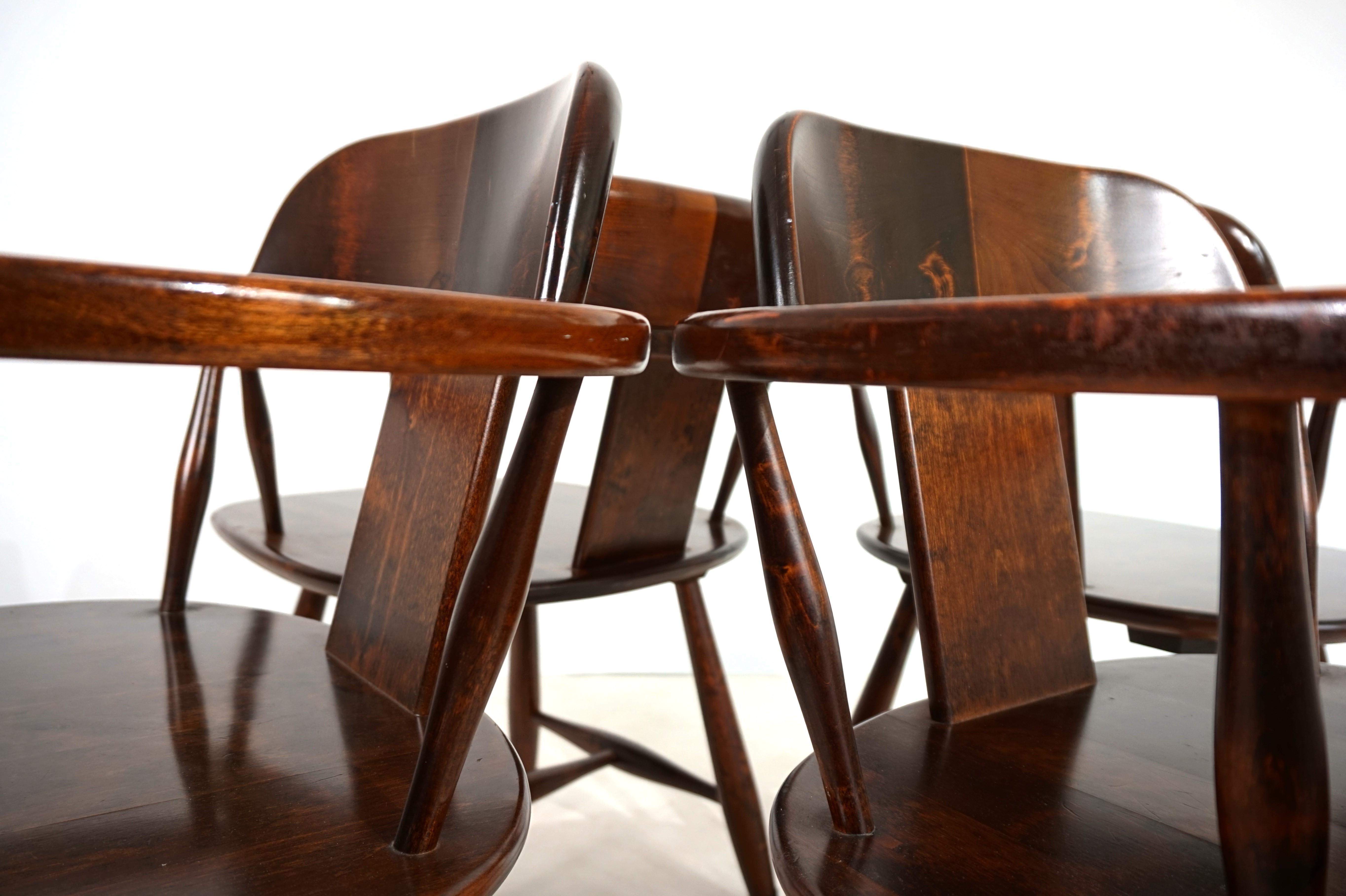Asko set of 4 dining chairs, 1970 (Finnisch) im Angebot