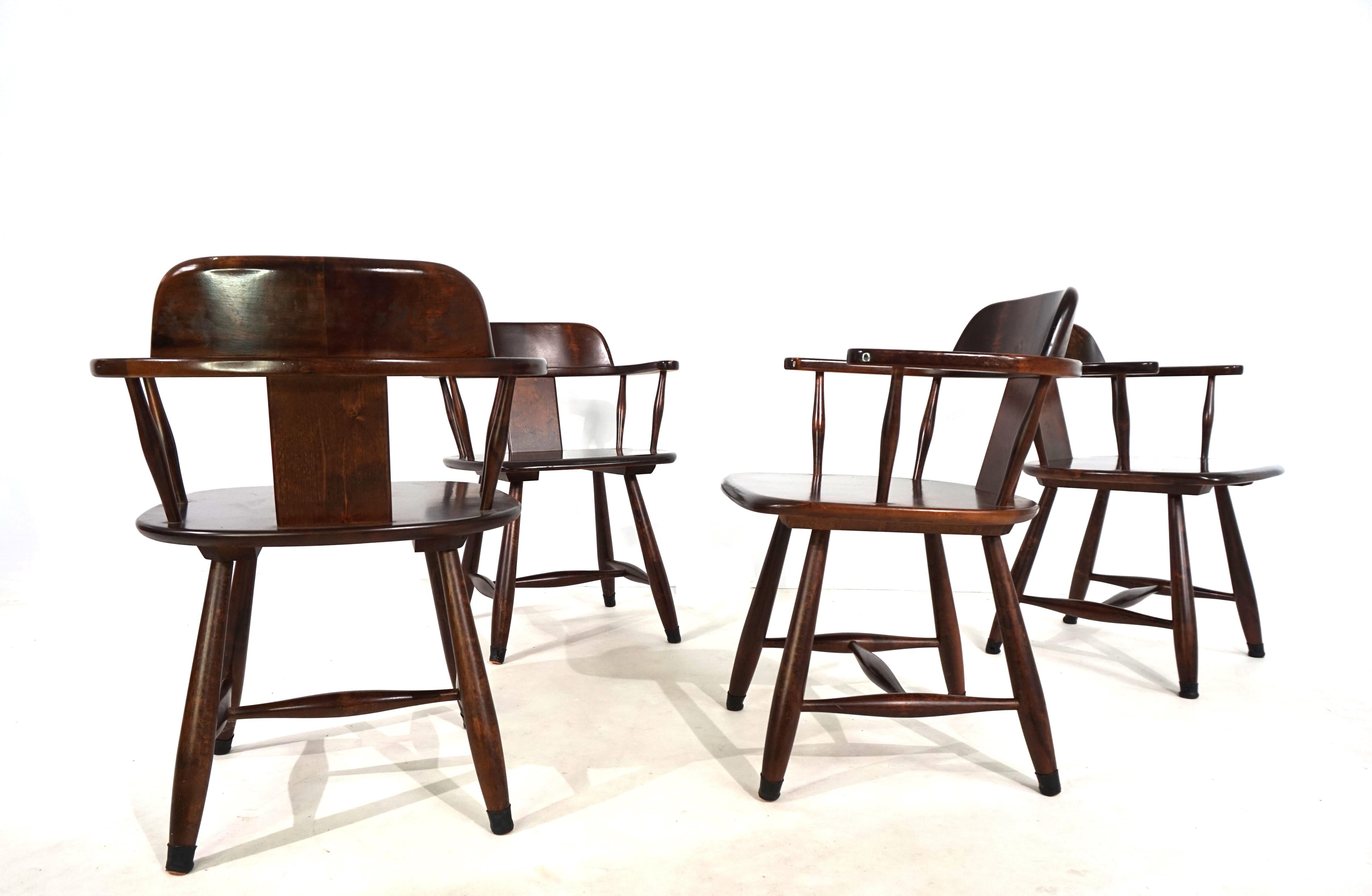 Asko set of 4 dining chairs, 1970 im Angebot 2