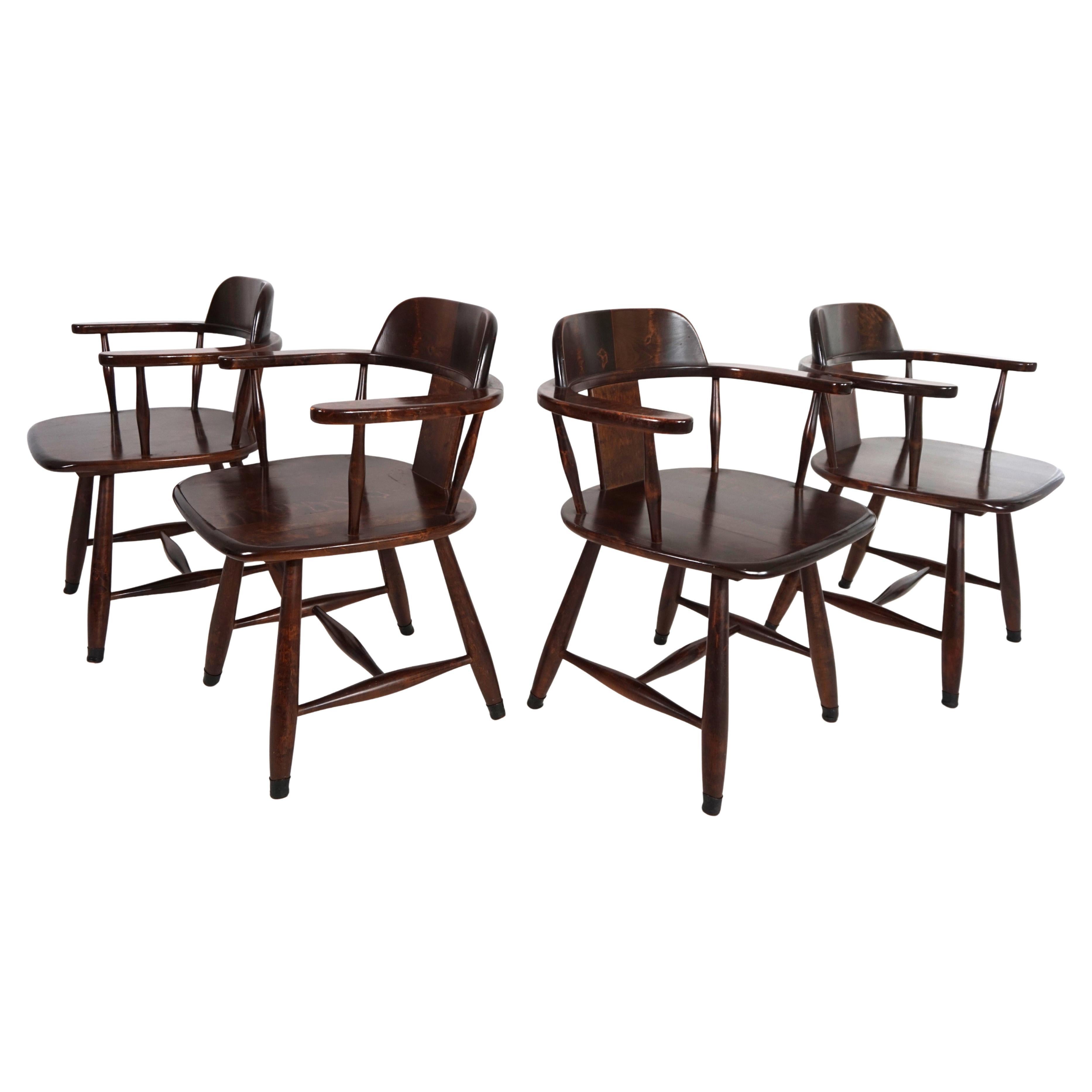 Asko set of 4 dining chairs, 1970 im Angebot