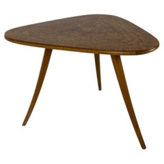 ASKO Triangular Marquetry Side Table, Finland, 1950s