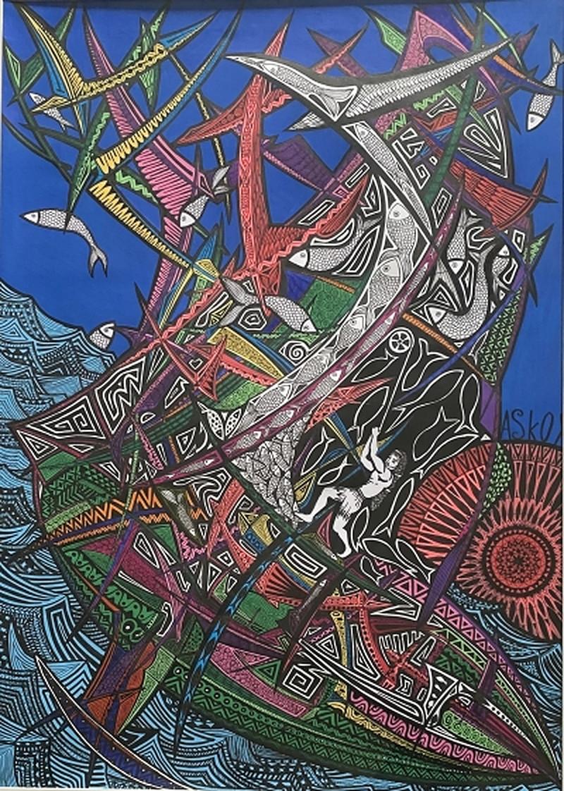 Abstract Painting di ASKOY - Senza titolo, 2021