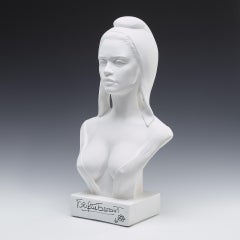 Brigitte Bardot Bust Sculpture, Signed, 1968, Aslan, 65cm Tall