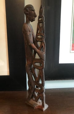 Asmat Tribe Irian Jaya Indonesian New Guinea Carved Ancestral Wood Figure