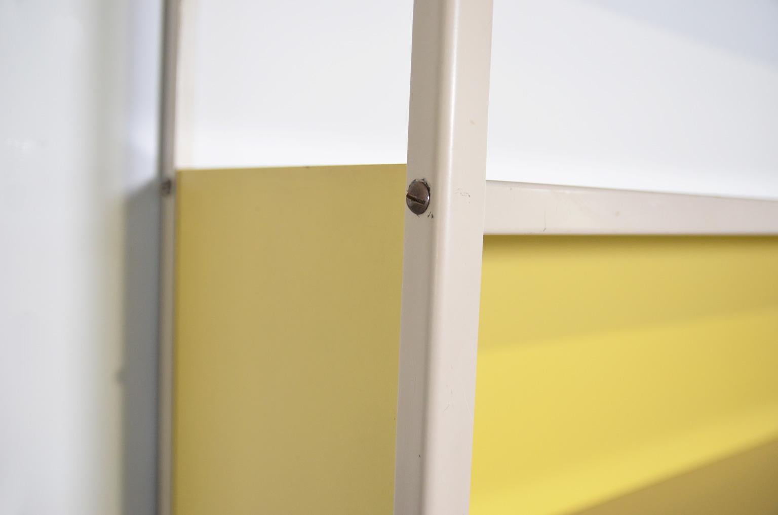 Asmeta Wall System in yellow and grey by Dutch designer Friso Kramer 1