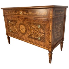 Asnaghi Inlaid Marquetry Cabinet Commode Chest of Drawers