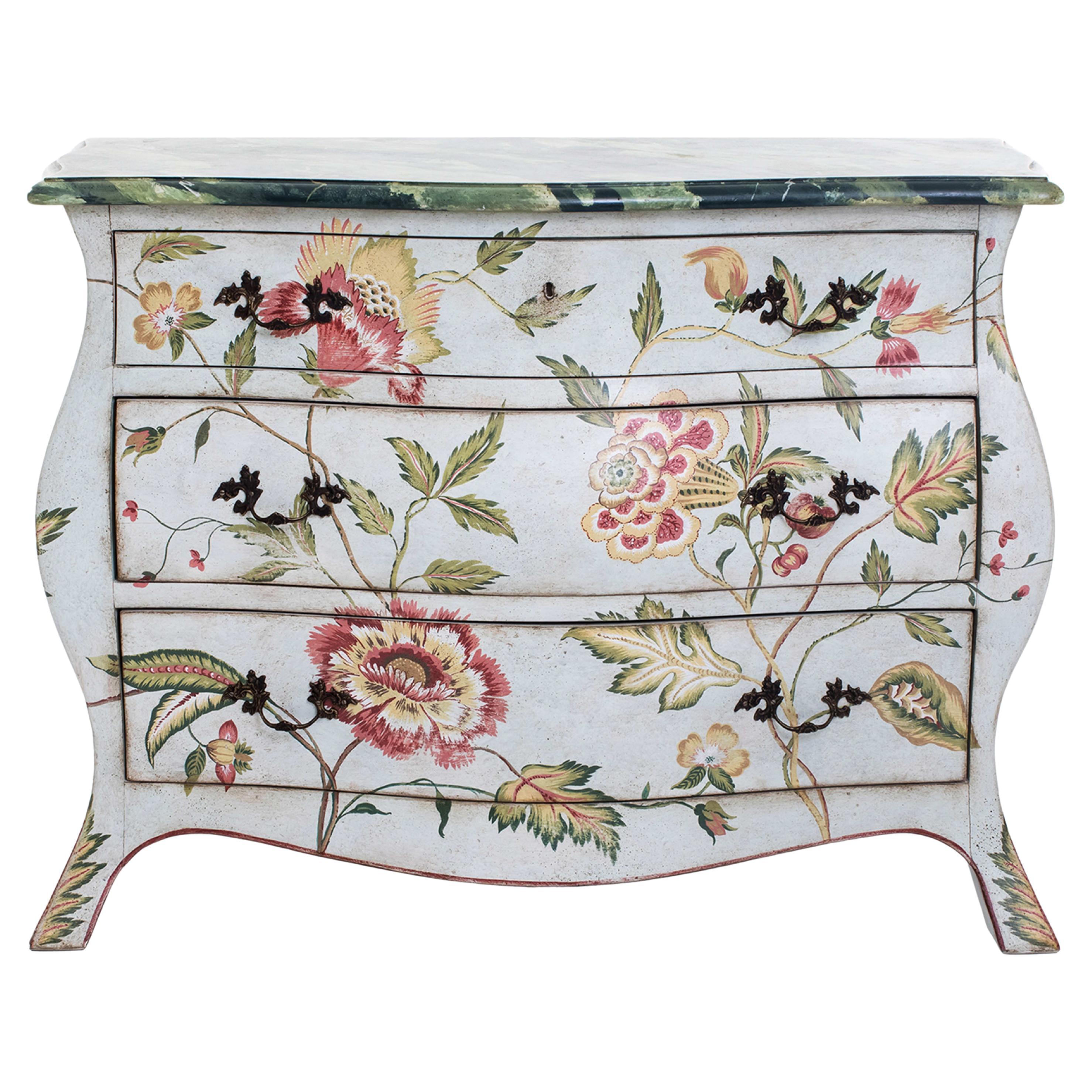 Asolo Jacobean Decor Chest of Drawers For Sale