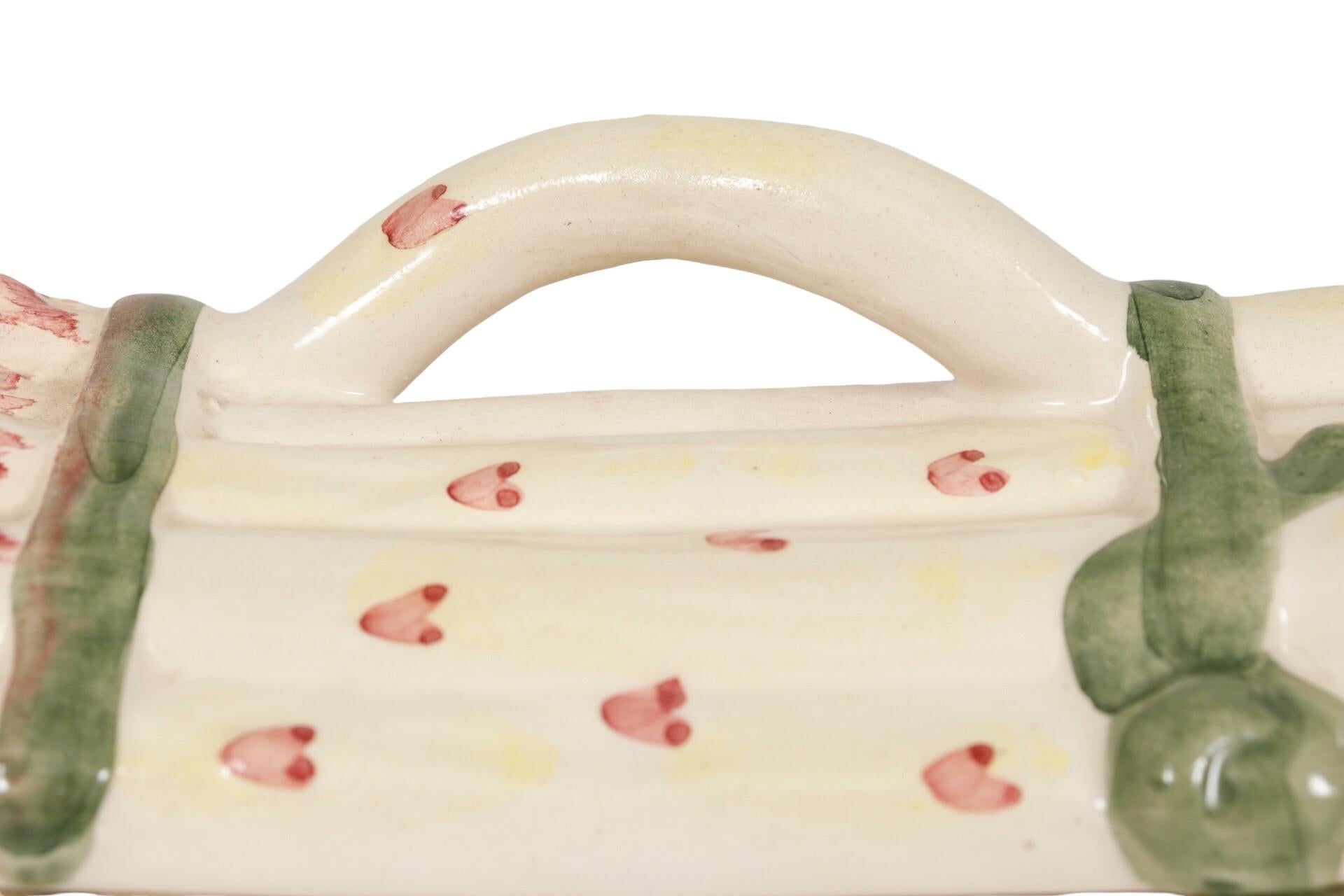 Asparagus Ceramic Serving Dish For Sale at 1stDibs