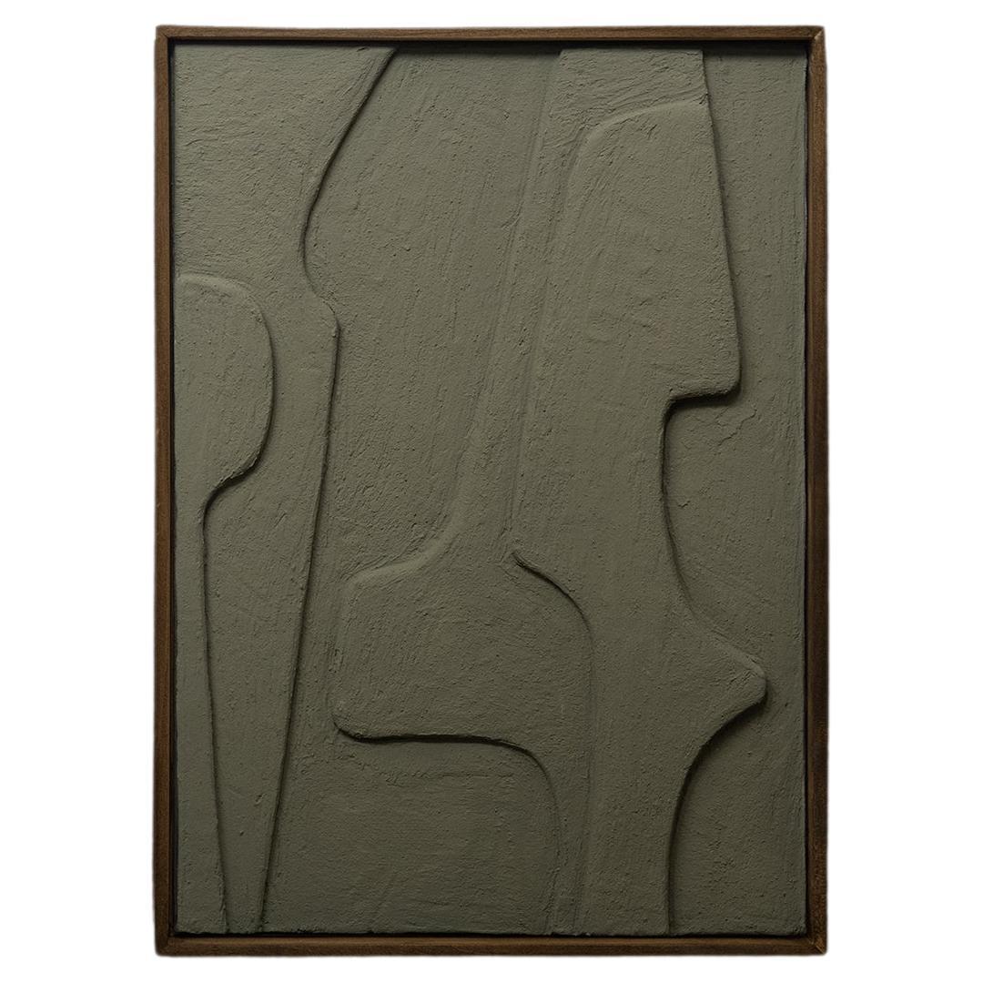 Arte da parete con texture Aspasia - Cornice in Wood Nature
