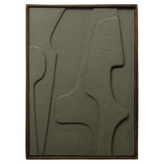 Aspasia Textured Wall Art - Natural Wood Frame