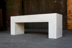 Aspen Bench in Resin, Stone Aggregate & Fiberglass by Zachary A. Design