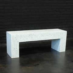'Aspen' Bench, Malachite Terrazzo Finish by Zachary A. Design