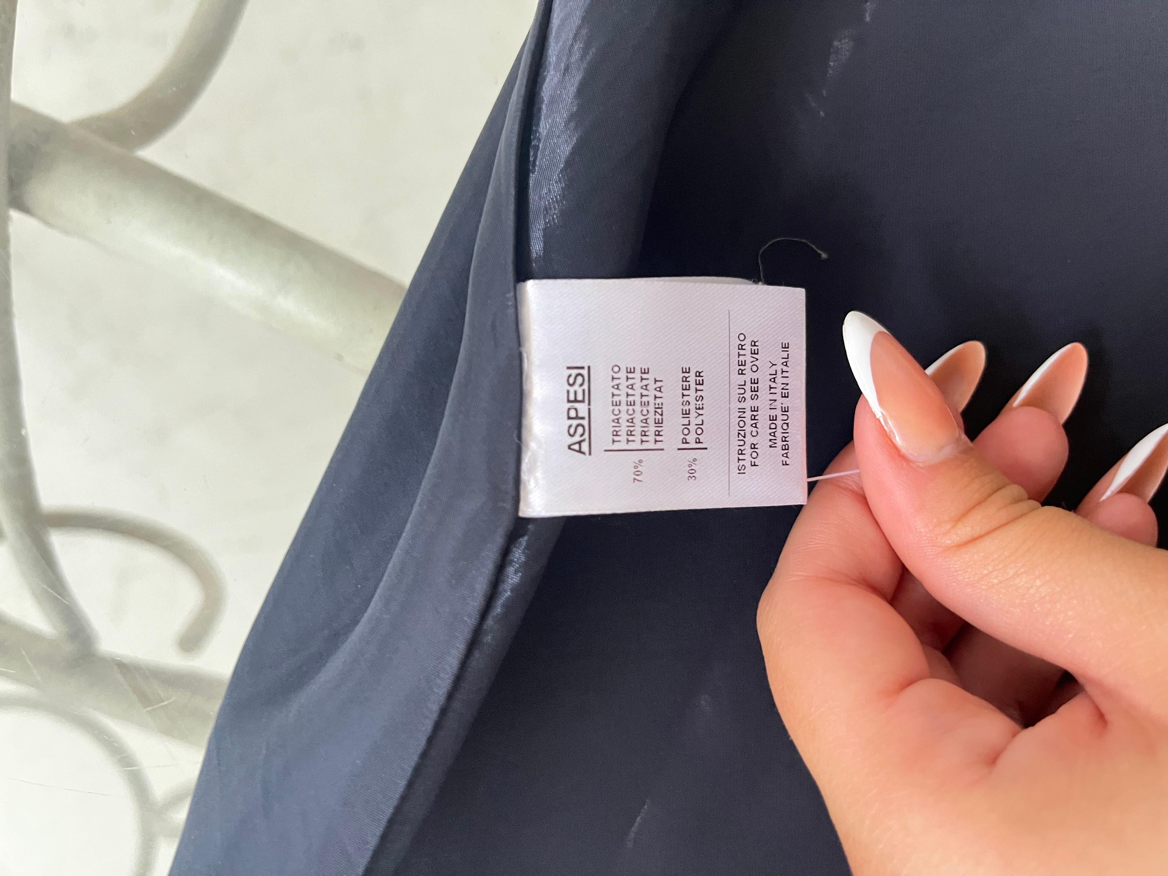 Aspesi Black Dress and Cropped Jacket Set – IT 46 – Made in Italy in vendita 8