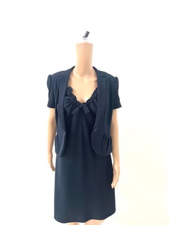 Aspesi Conjunto de vestido y chaqueta negra - IT 46 - Made in Italy