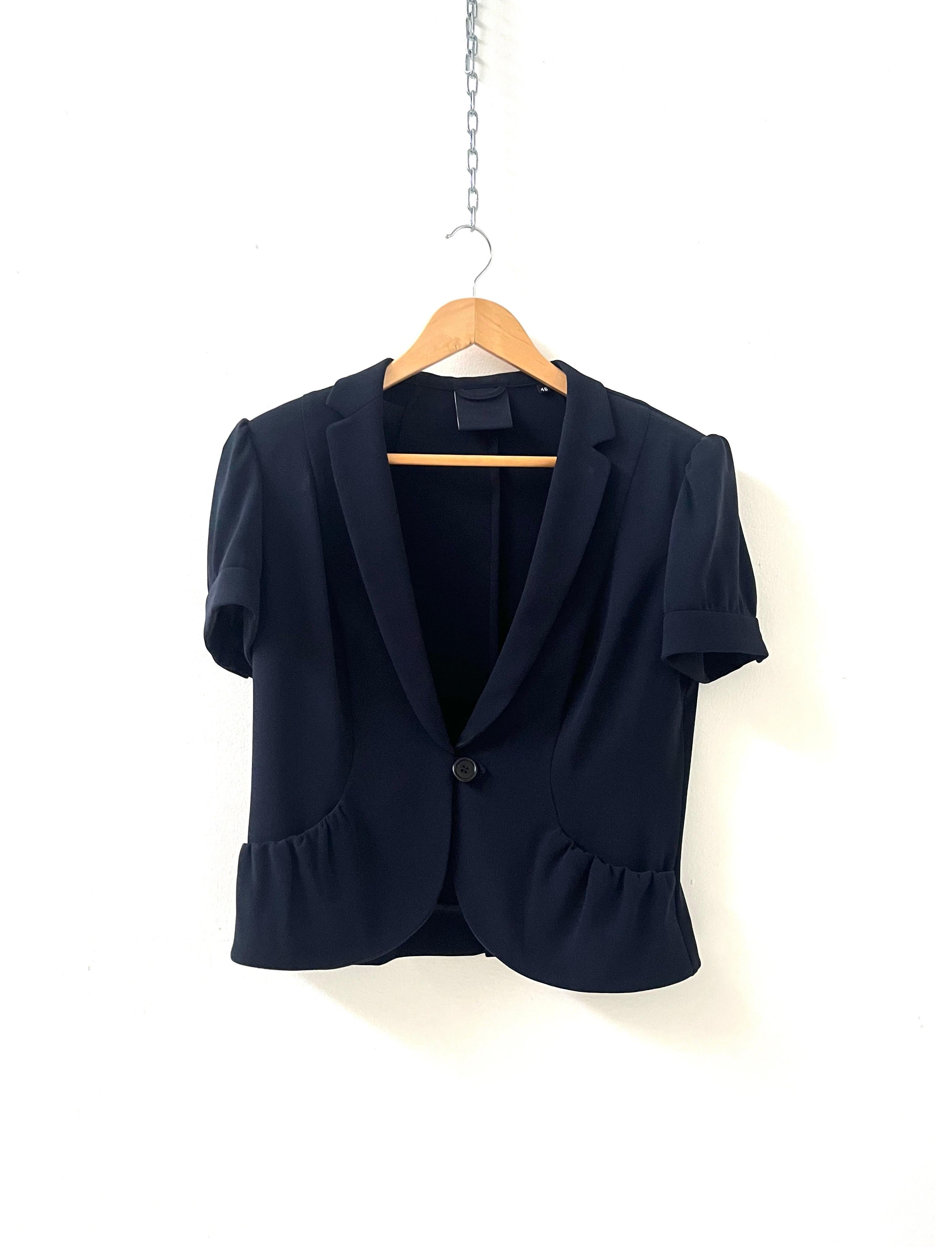Aspesi Black Dress and Cropped Jacket Set – IT 46 – Made in Italy in vendita 5
