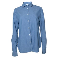 Aspesi, blue denim shirt