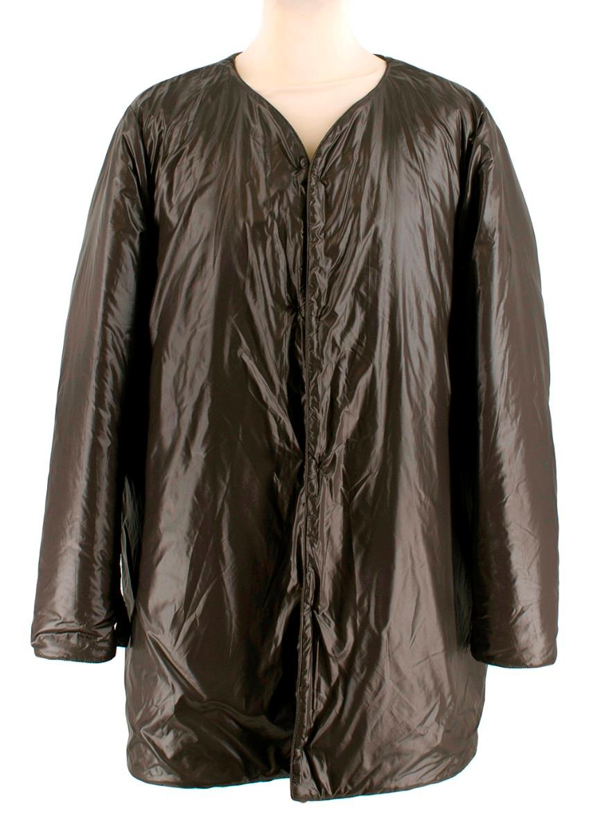 Men's Aspesi Khaki Green Hooded 2in1 Rain Jacket - Size XL For Sale