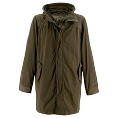 Aspesi Khaki Green Hooded 2in1 Rain Jacket XL