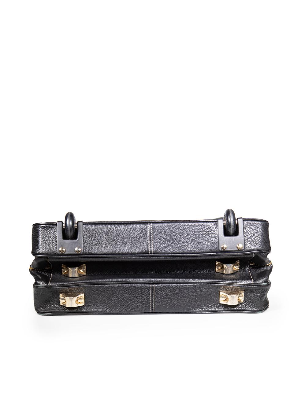 Aspinal of London Black Leather Large Travel Case 1