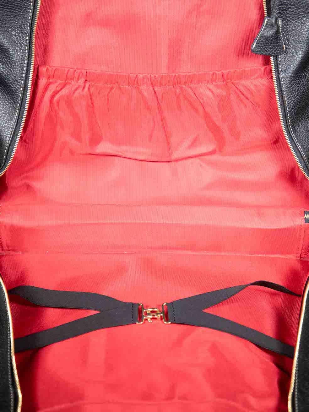 Aspinal of London Black Leather Large Travel Case 3