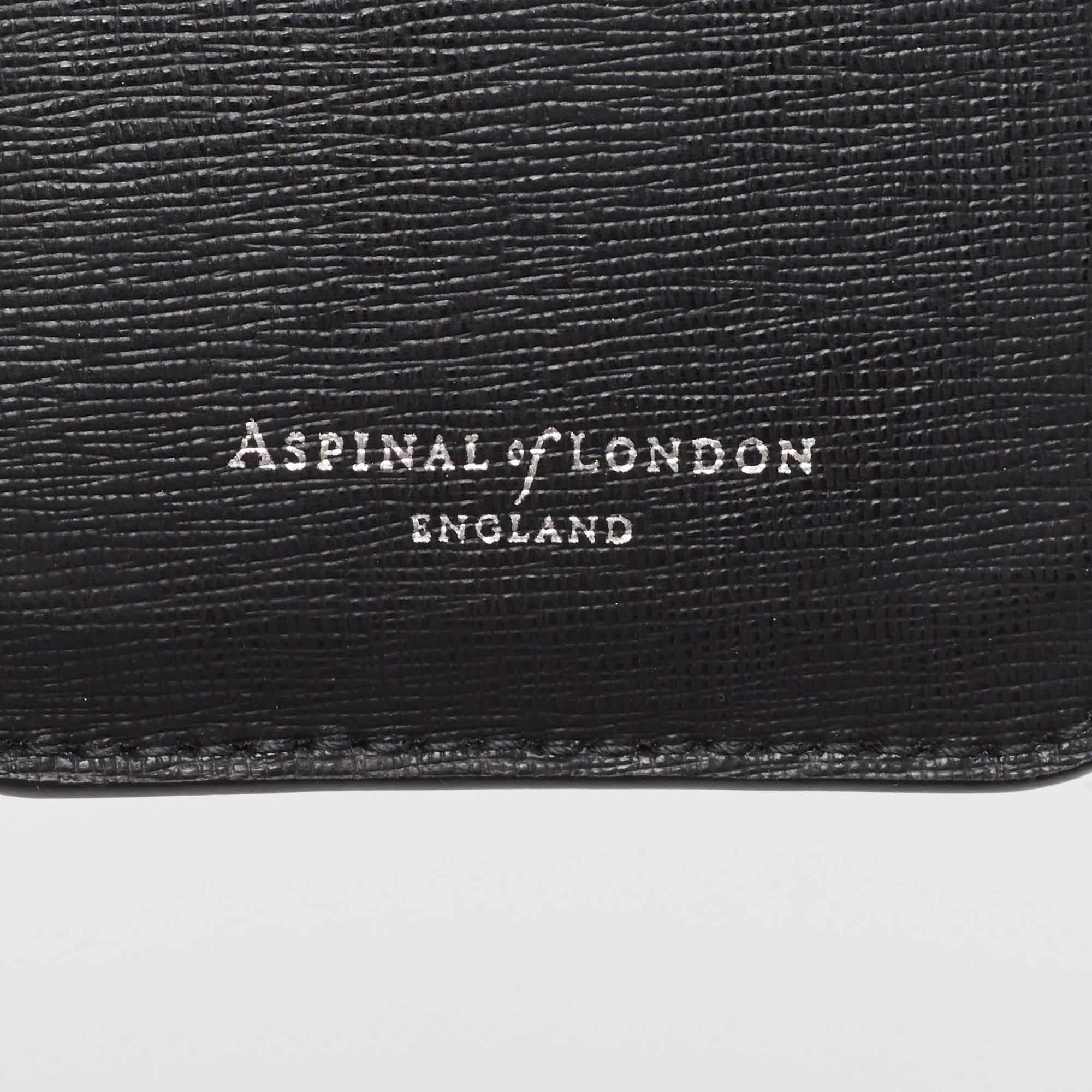 Aspinal Of London Black Leather Phone Case For Sale 2