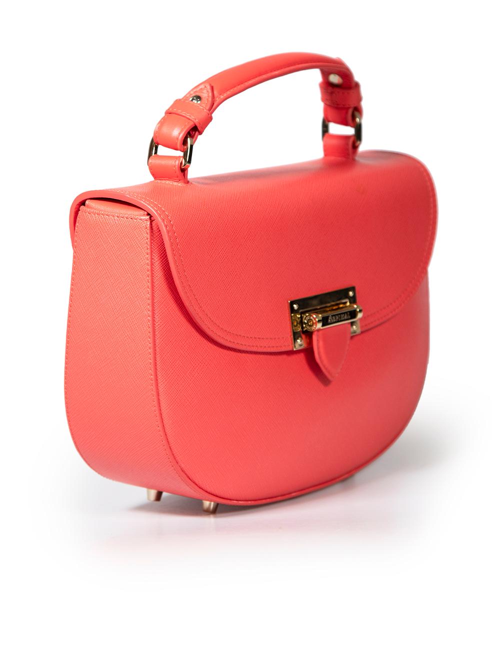 CONDITION is Very good. Minimal wear to bag is evident. Minimal wear to the front with a small mark to the flap on this used Aspinal of London designer resale item. This item comes with original dust bag.
 
 
 
 Details
 
 
 Portobello
 
 Coral
 
