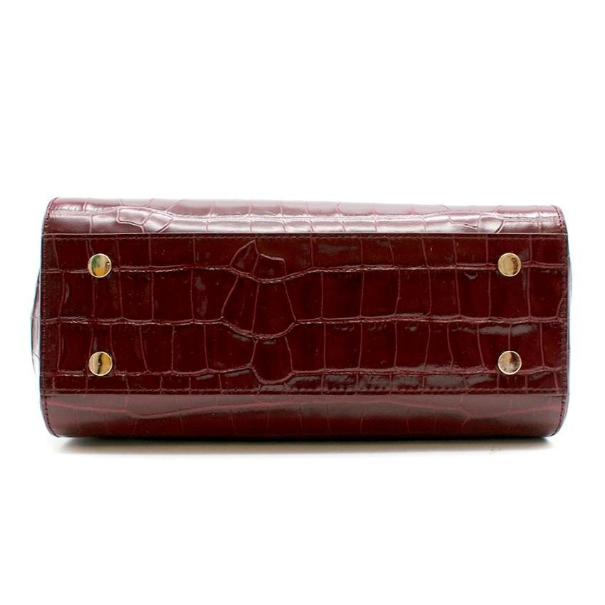 crocodile print bag
