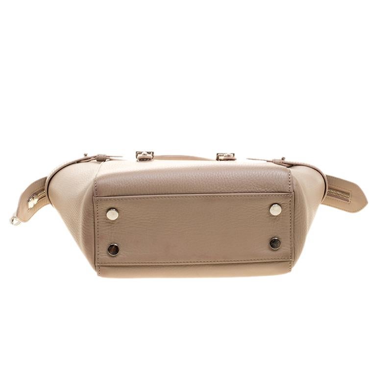 Brown Aspinal Of London Dusty Pink Leather Mini Marylebone Tote