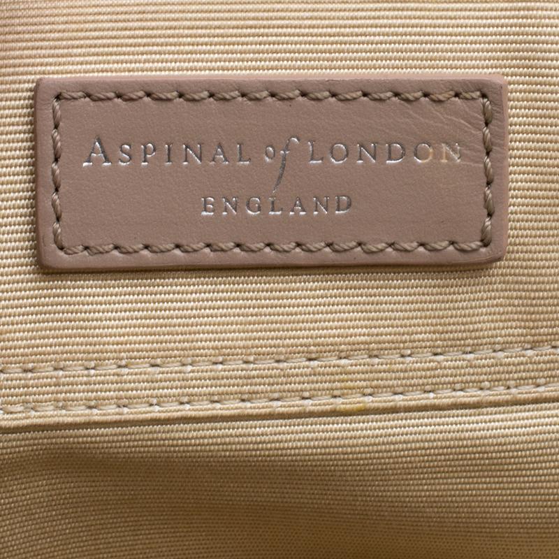 Women's Aspinal Of London Dusty Pink Leather Mini Marylebone Tote
