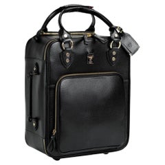 Aspinal Of London Leather Designer Cabin Suitcase