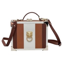 Aspinal of London Lion Head Box Trunk Crossbody Bag