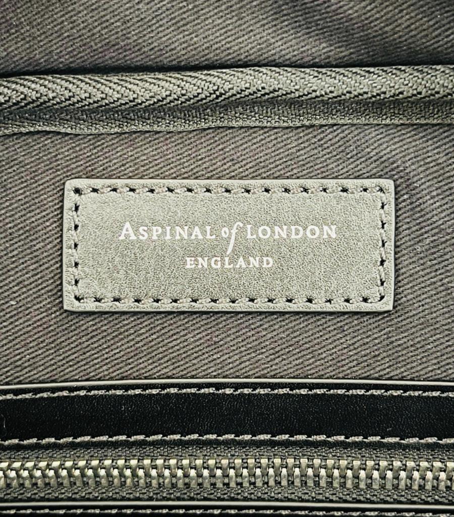 Aspinal Of London Mount Street Leather Laptop Briefcase Bag 9