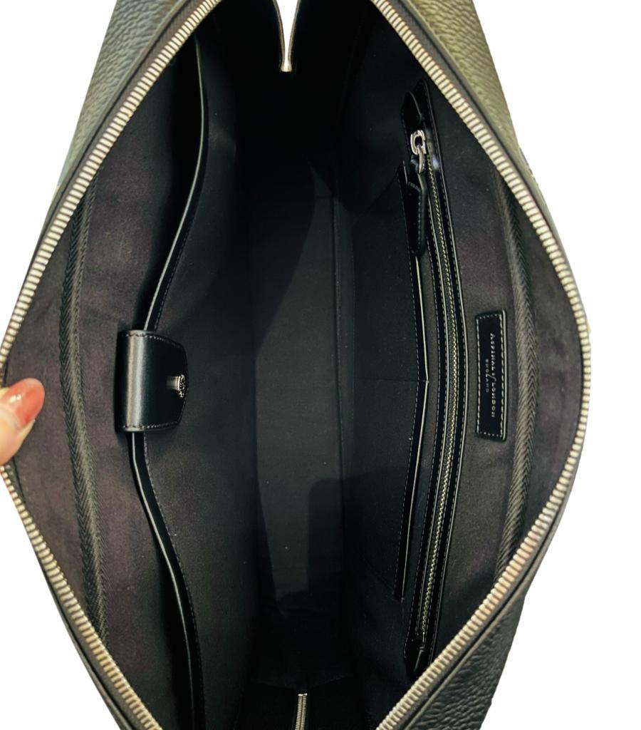 Aspinal Of London Mount Street Leather Laptop Briefcase Bag 3