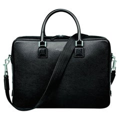  Aspinal Of London Mount Street Leather Laptop Briefcase Bag