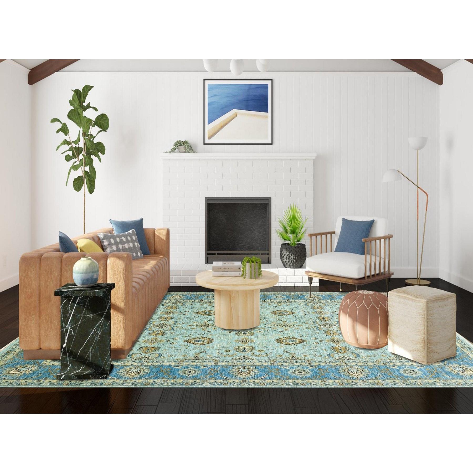 This fabulous Hand-Knotted carpet has been created and designed for extra strength and durability. This rug has been handcrafted for weeks in the traditional method that is used to make
Exact Rug Size in Feet and Inches : 9'0