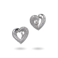 Asprey 18KT White Gold South Sea Pearl and Diamond Day and Night Earrings